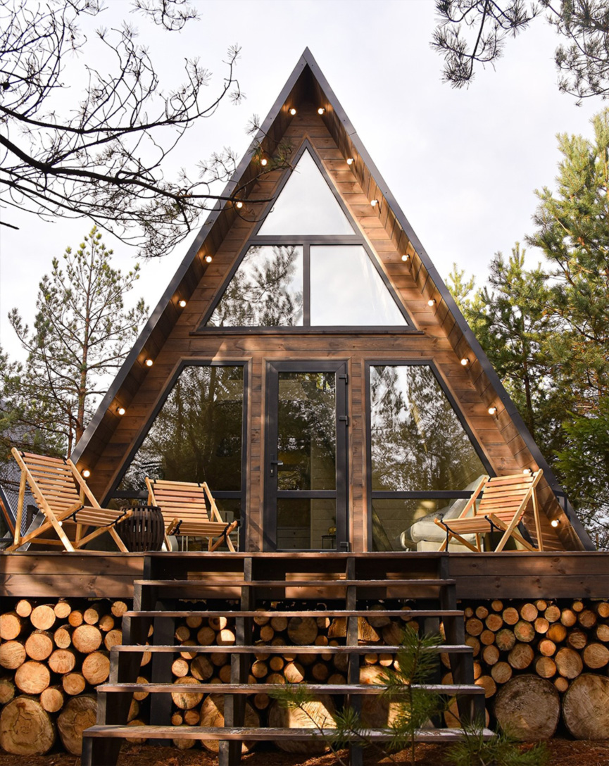 домик A-frame под Минском